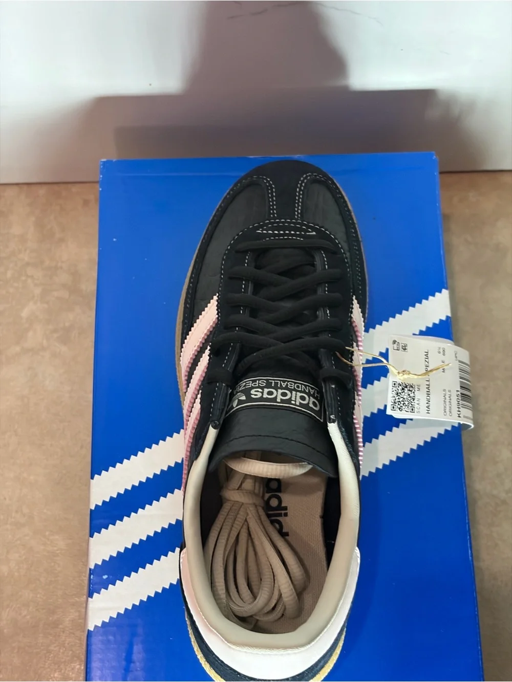 NWT Adidas Handball Spezial Black Croc Wonder Quartz – Men’s 7 / Women’s 8